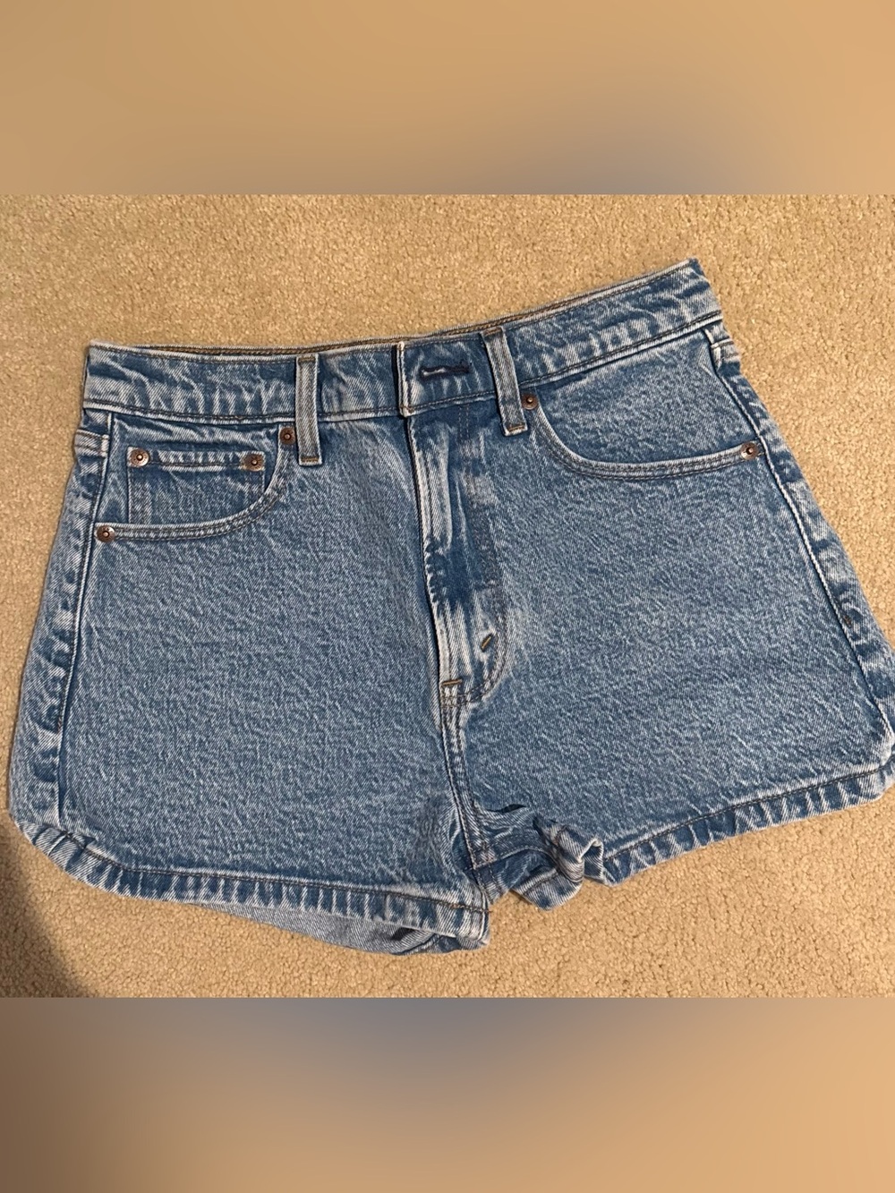 Abercrombie & Fitch Light Blue Denim Jean Shorts